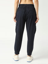 Women's Navy Zurich Cargo Cotton Jogger