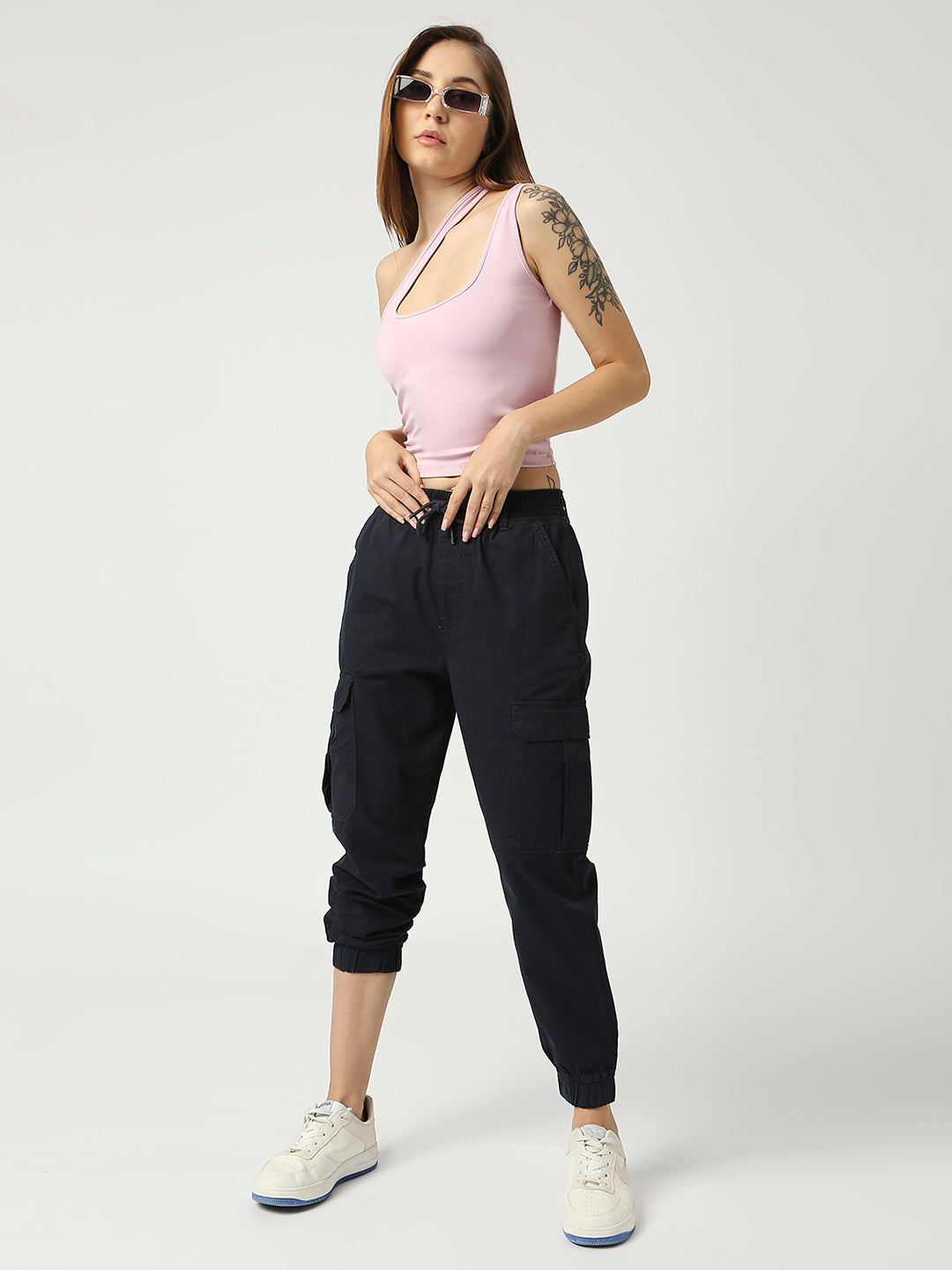 Women's Navy Zurich Cargo Cotton Jogger