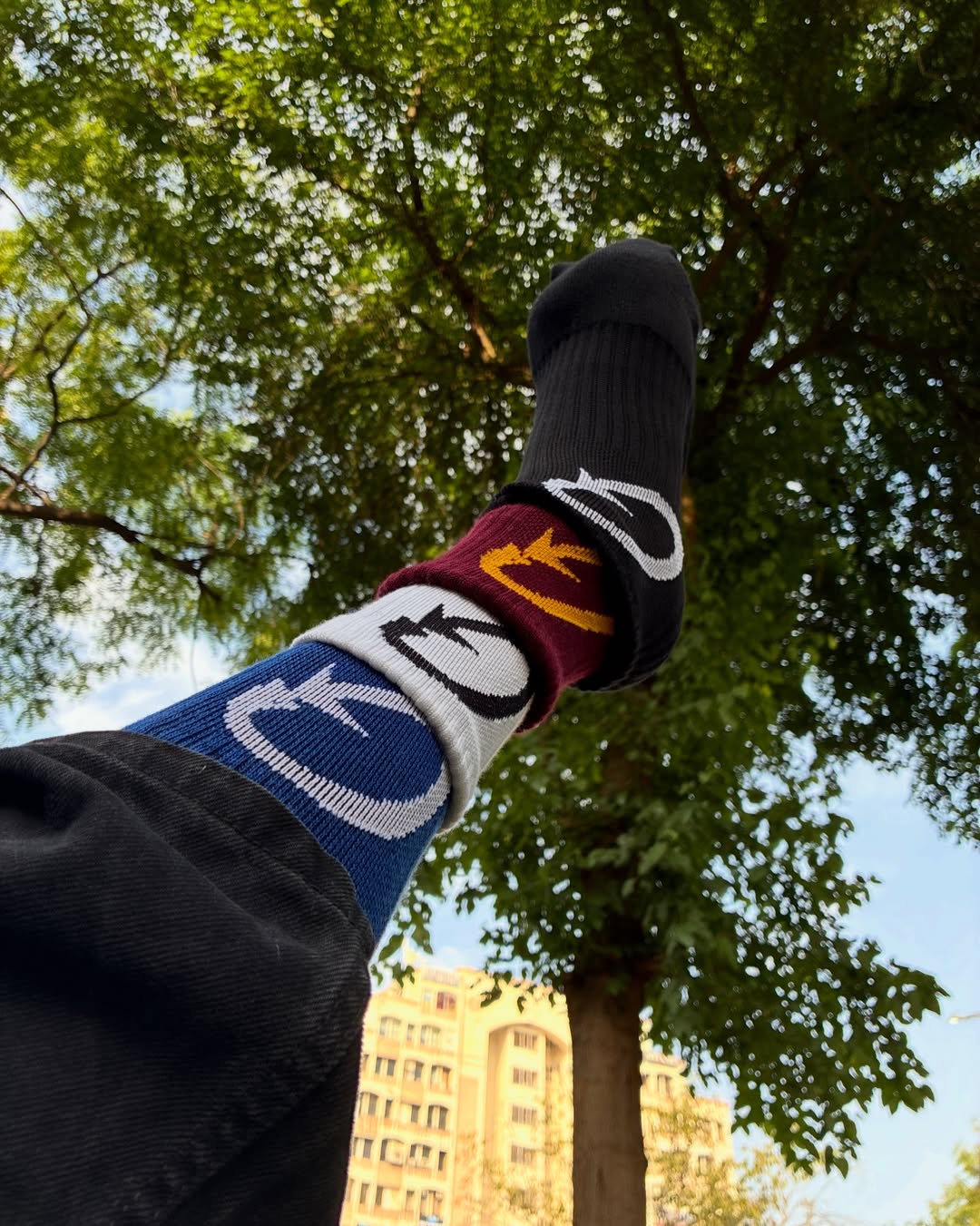 Gen Socks [Pack of 4] Blue, Red, White & Black
