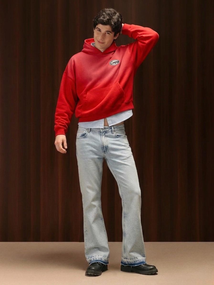 Men's Bootcut Jeans Light Blue
