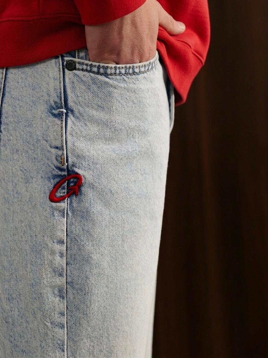 Men's Bootcut Jeans Light Blue