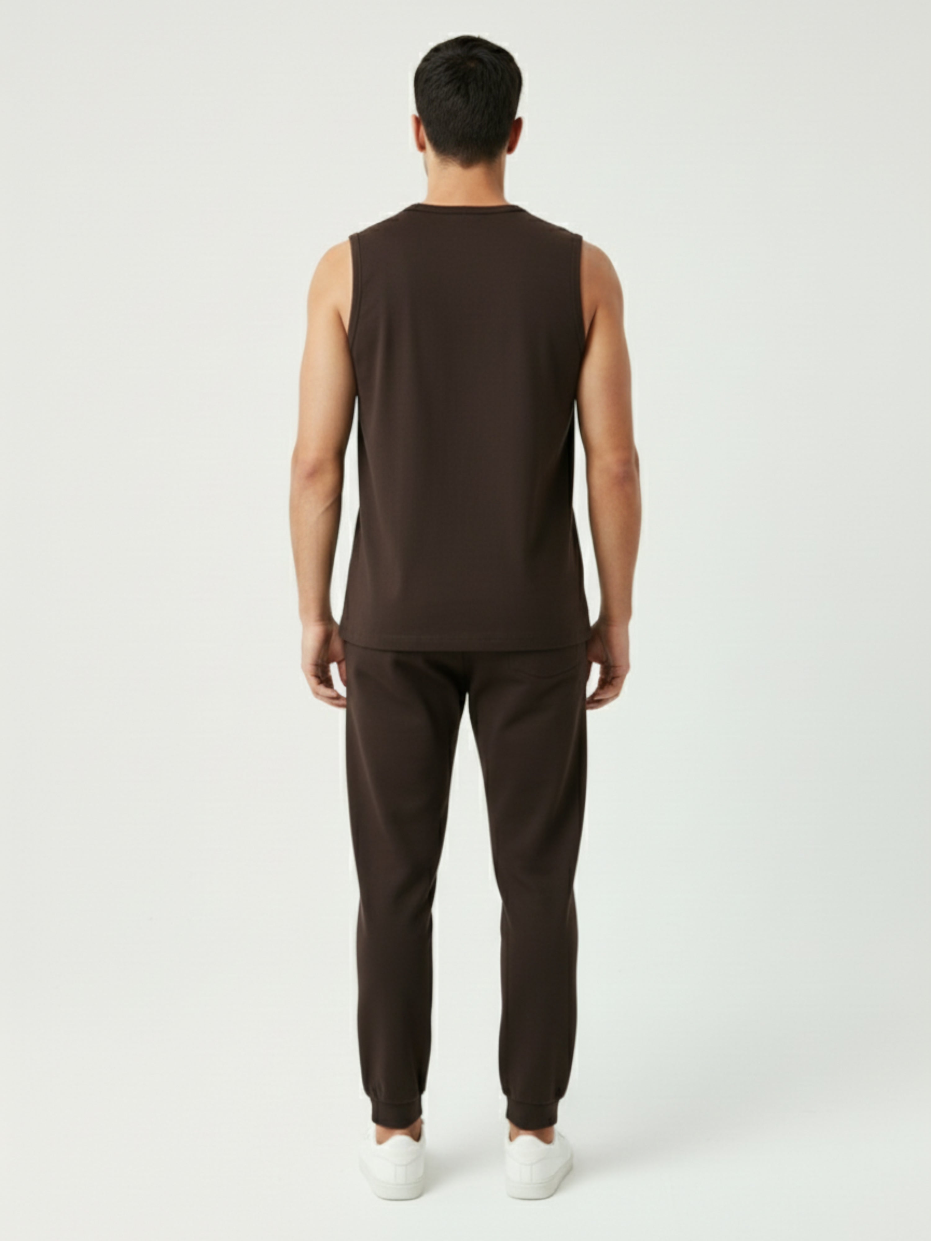 DR Brown Monochrome Sleeveless T-shirt