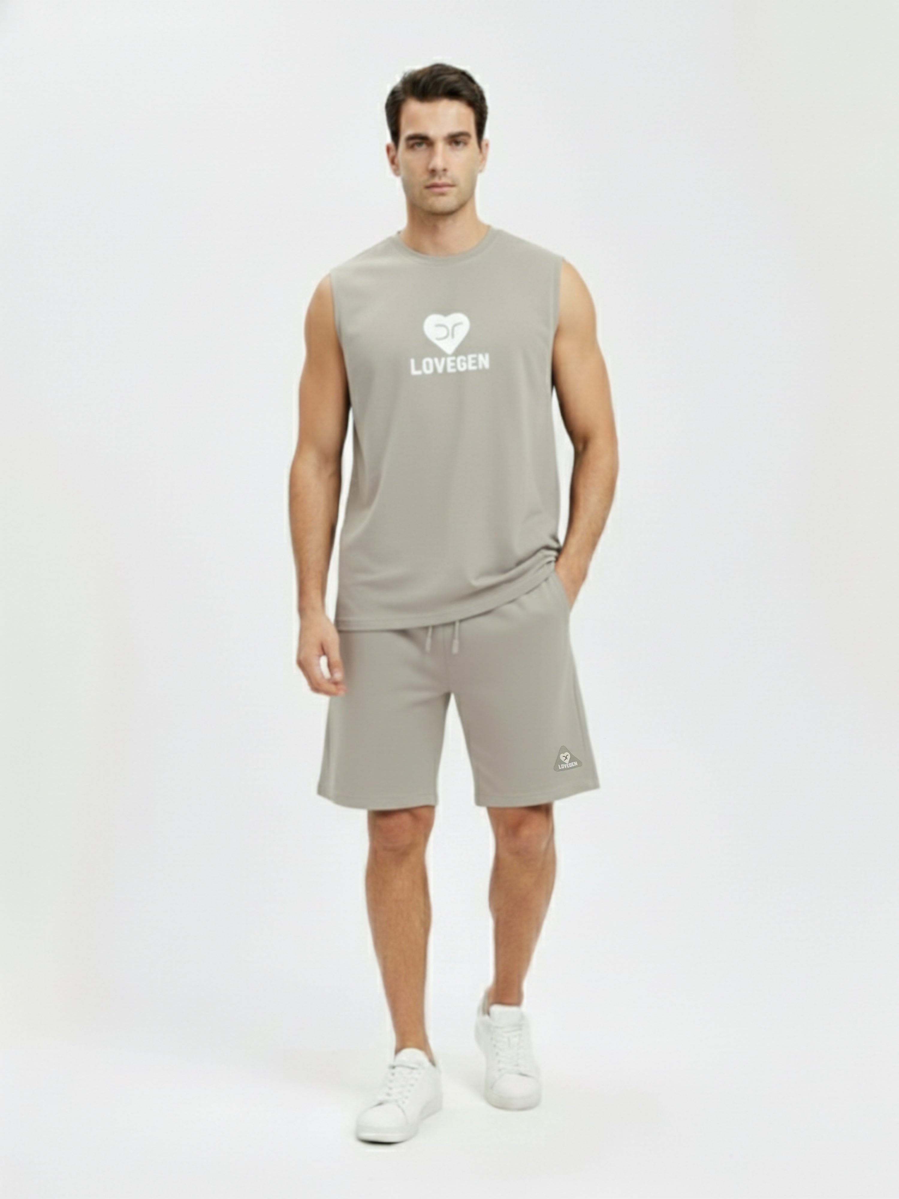 DR Grey Monochrome Shorts