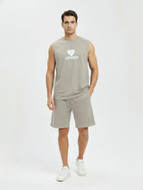 DR Grey Monochrome Sleeveless T-shirt