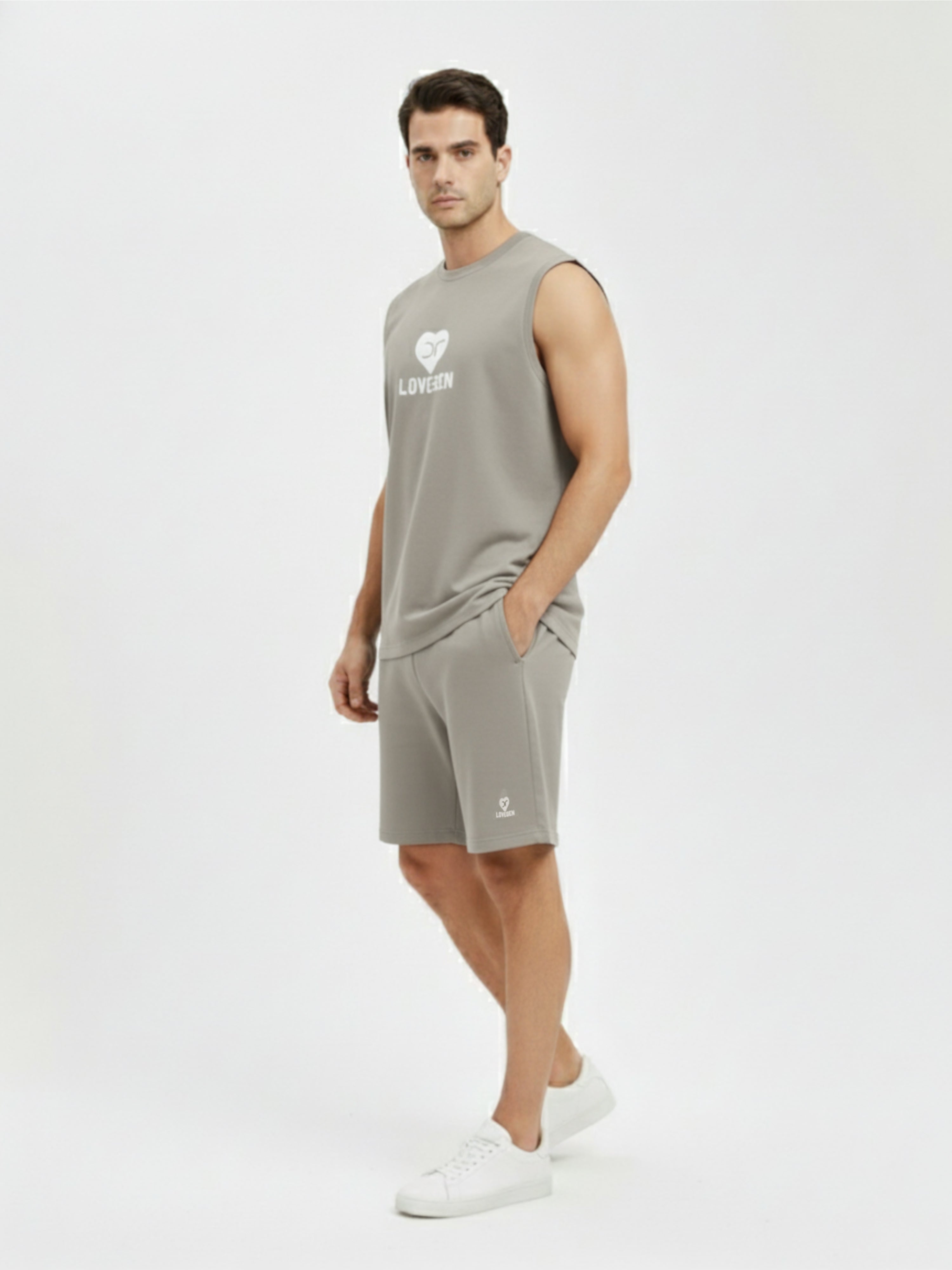 DR Grey Monochrome Shorts