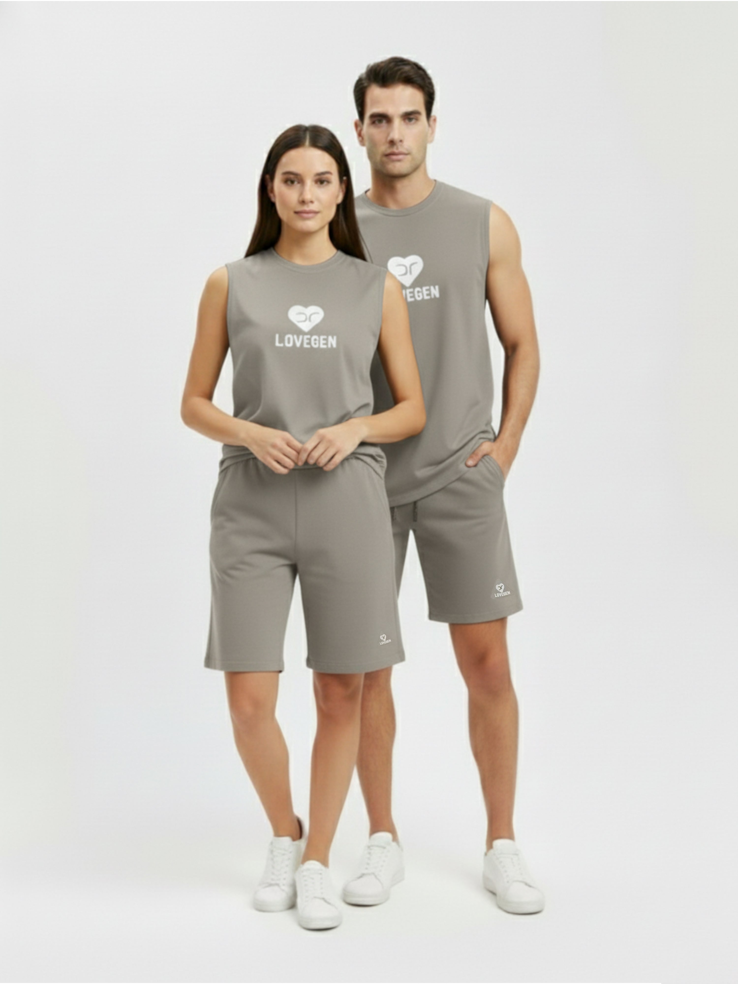 DR Grey Monochrome Sleeveless T-shirt
