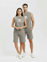 DR Grey Monochrome Sleeveless T-shirt