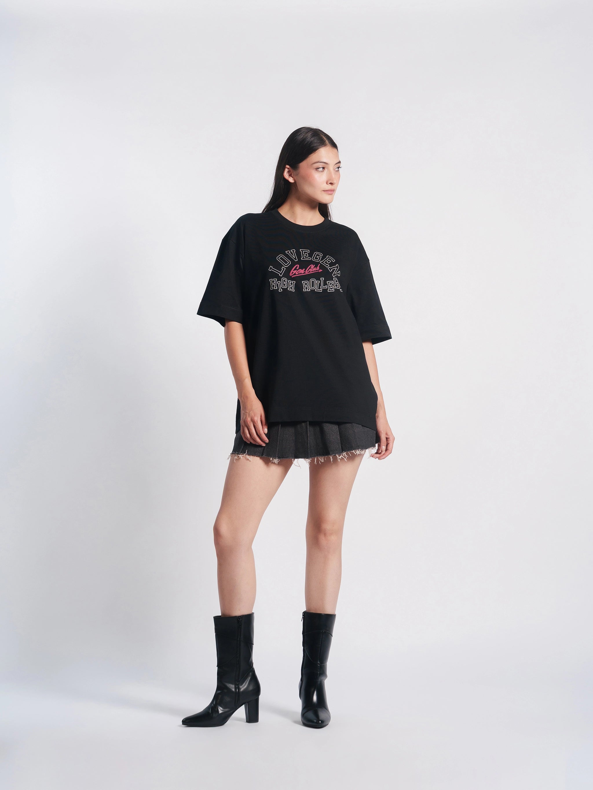 Unisex High Roller Black Tee