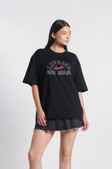 Women's High Roller Black Tee