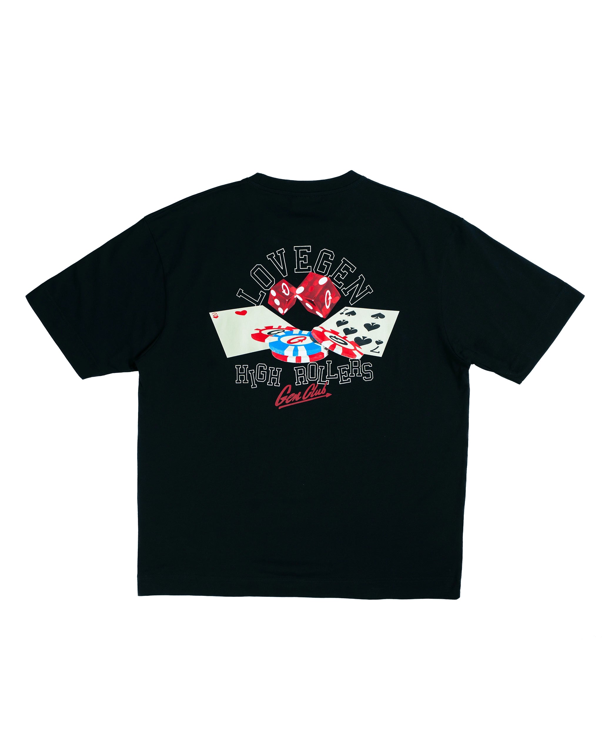 Unisex High Roller Black Tee