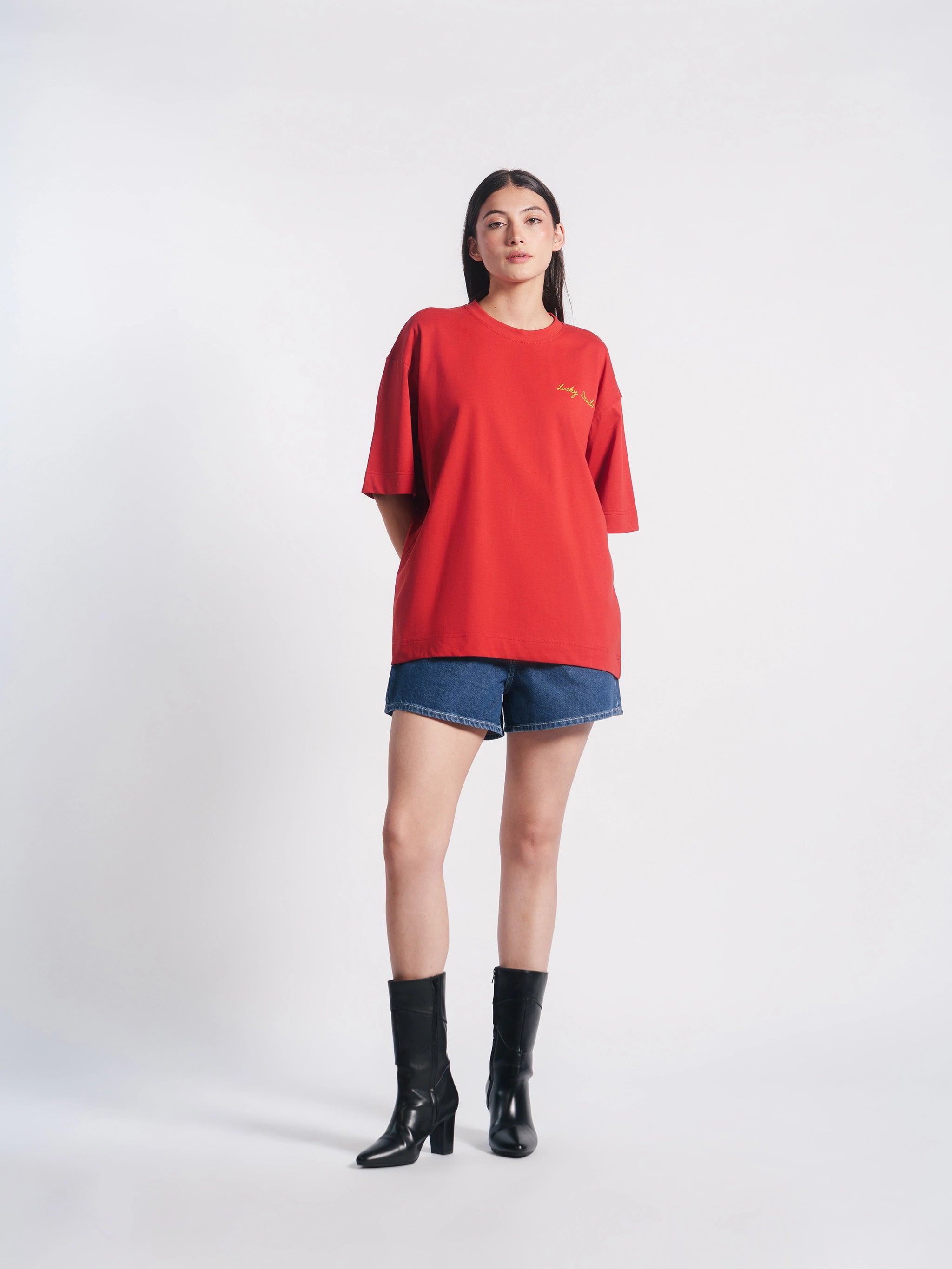 Unisex Lucky Devils Red Tee