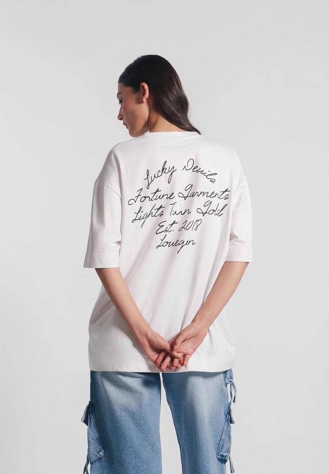 Women's Lucky Devils White Tee