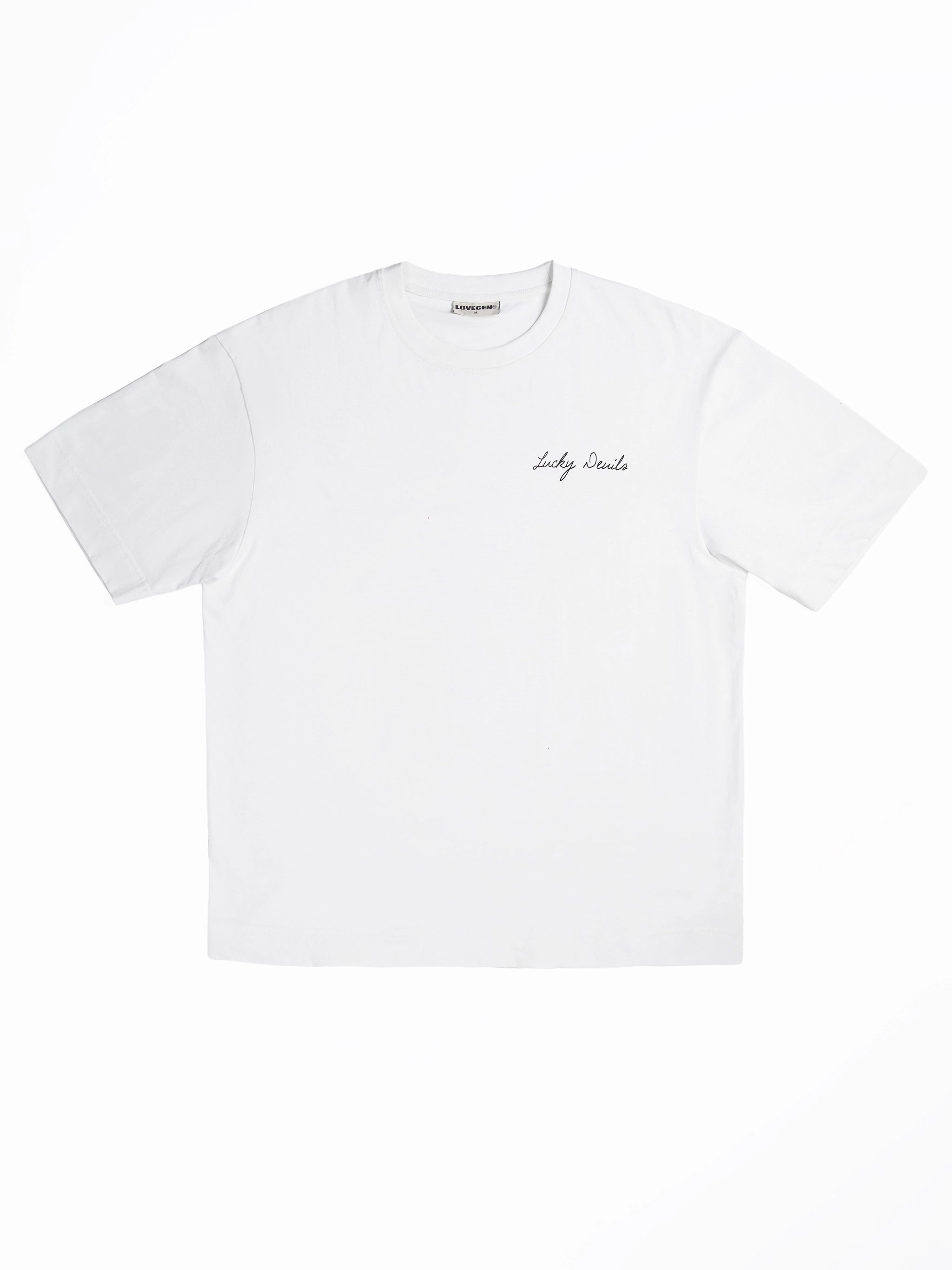 Unisex Lucky Devils White Tee