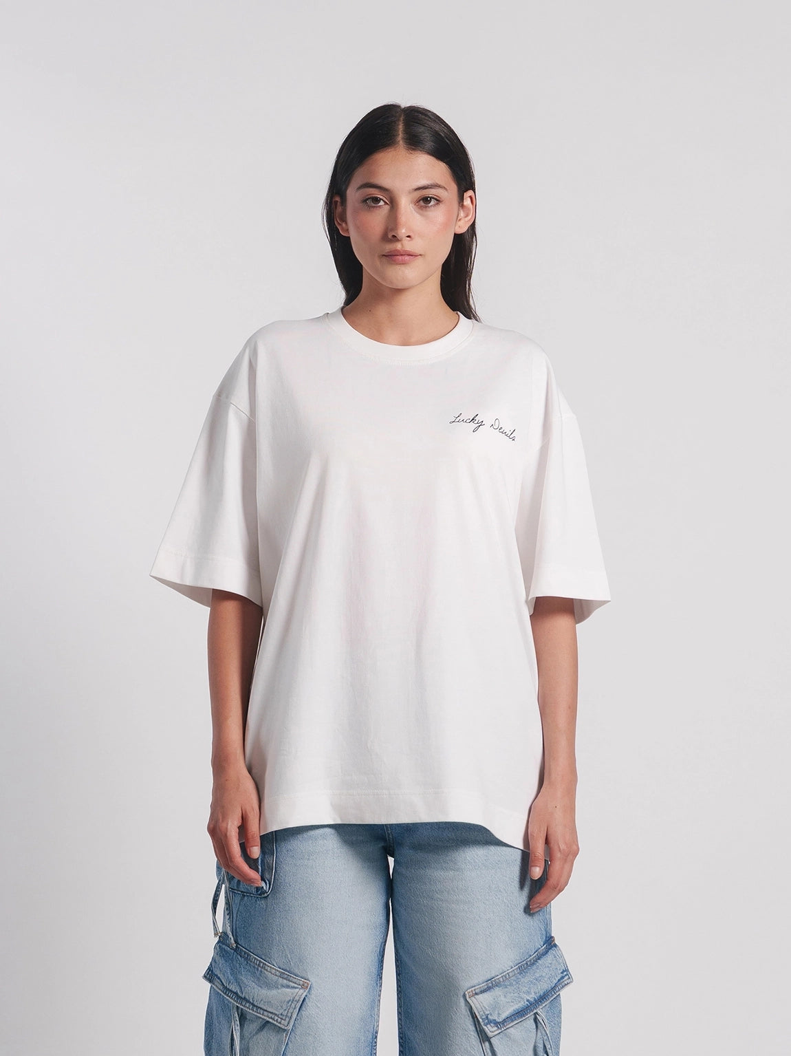 Women's Lucky Devils White Tee