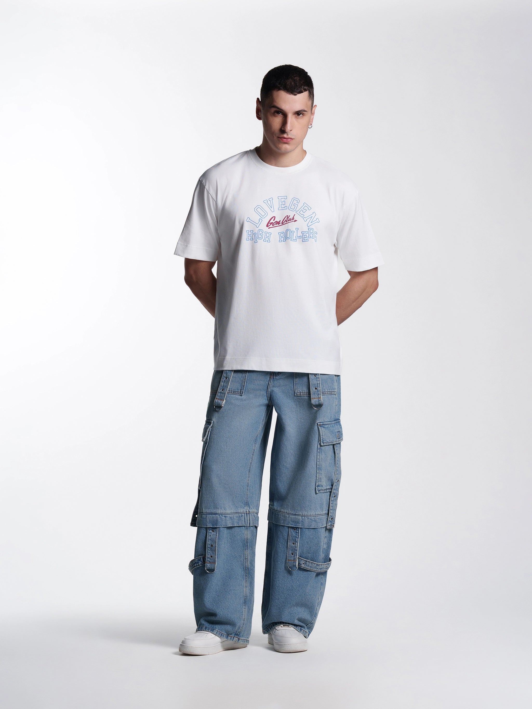 Unisex High Roller White Tee