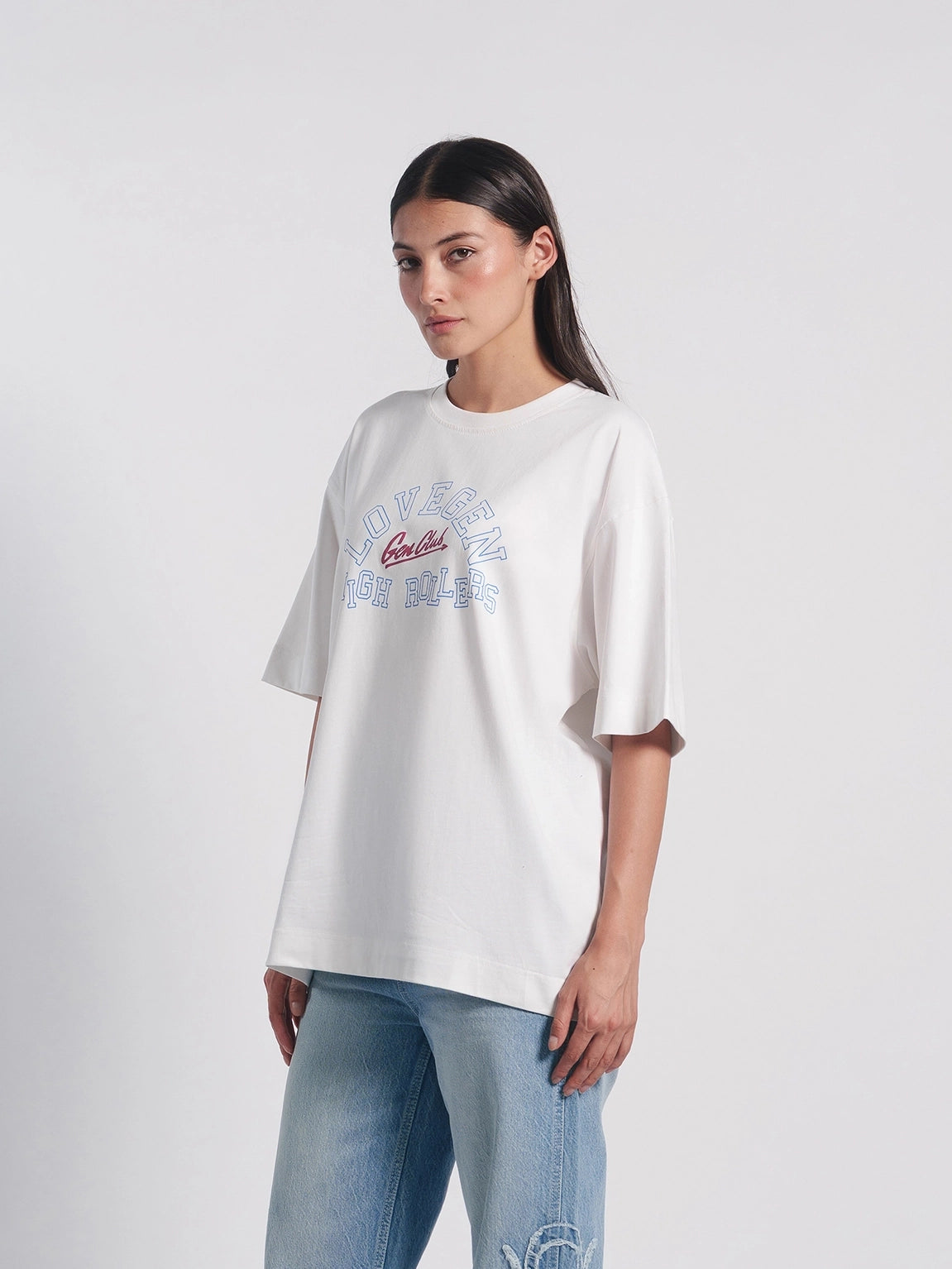 Women's High Roller White Tee