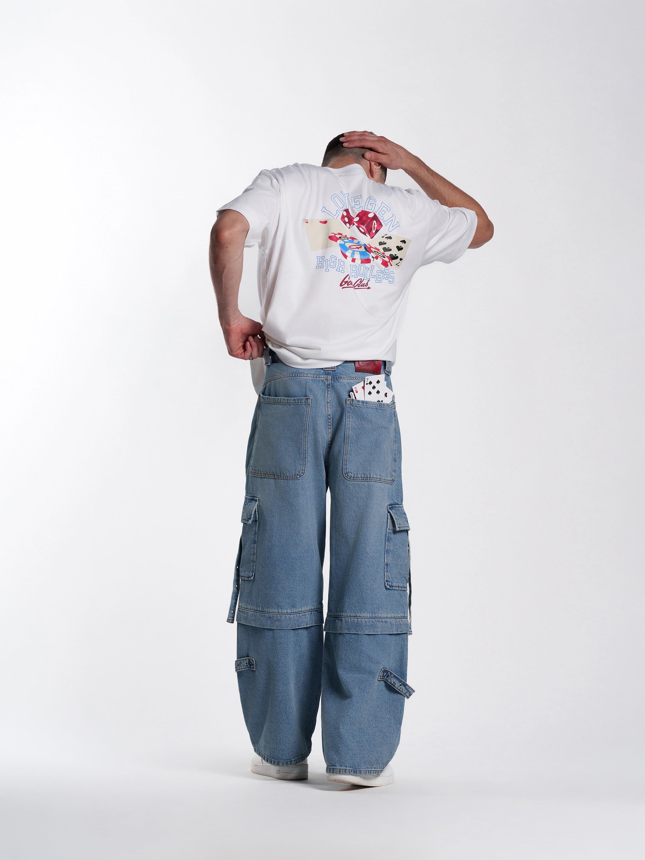 Unisex High Roller White Tee