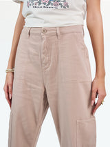 Straight Leg Dusty Pink Cargo