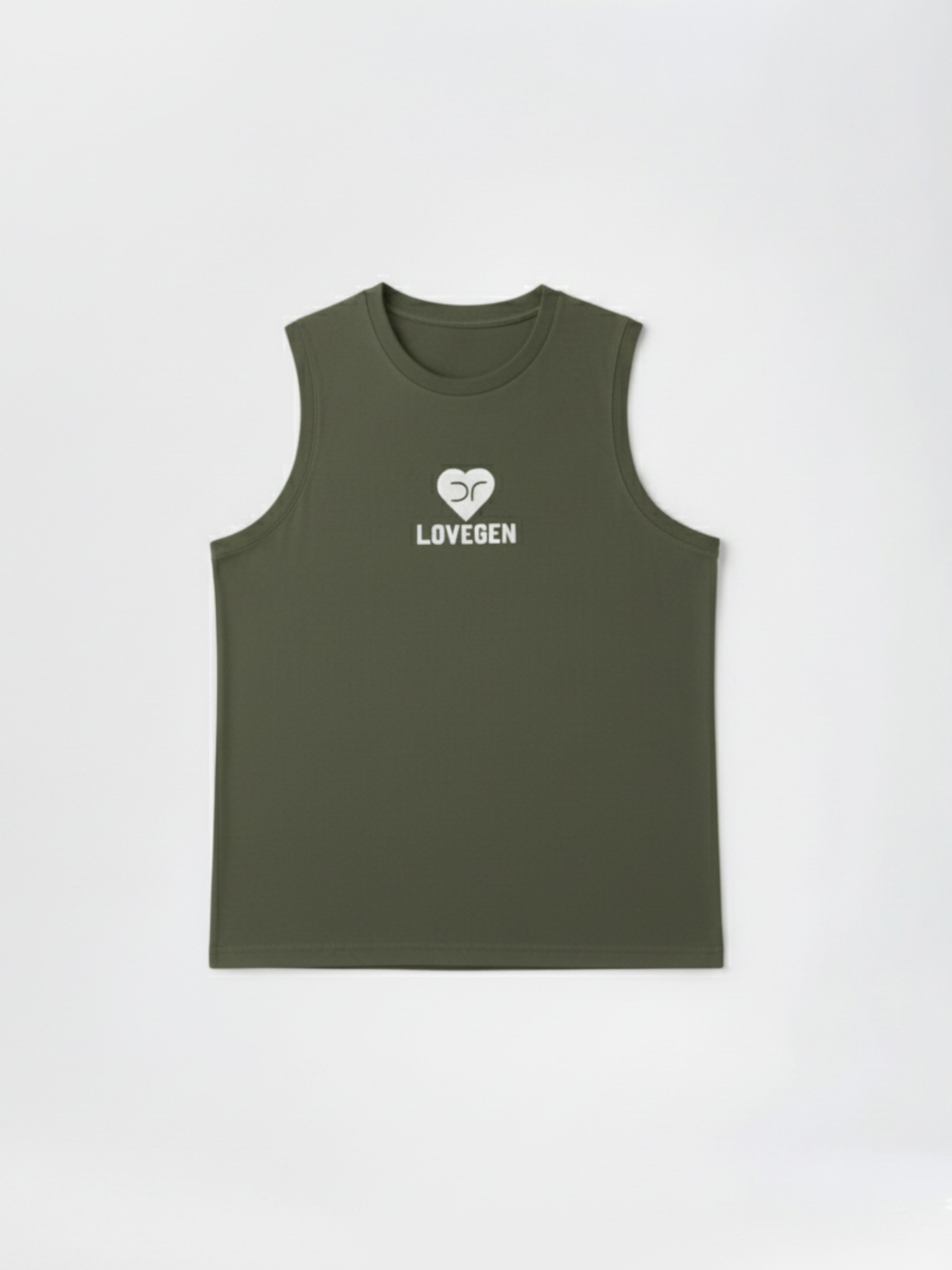 DR Olive Monochrome Sleeveless T-shirt