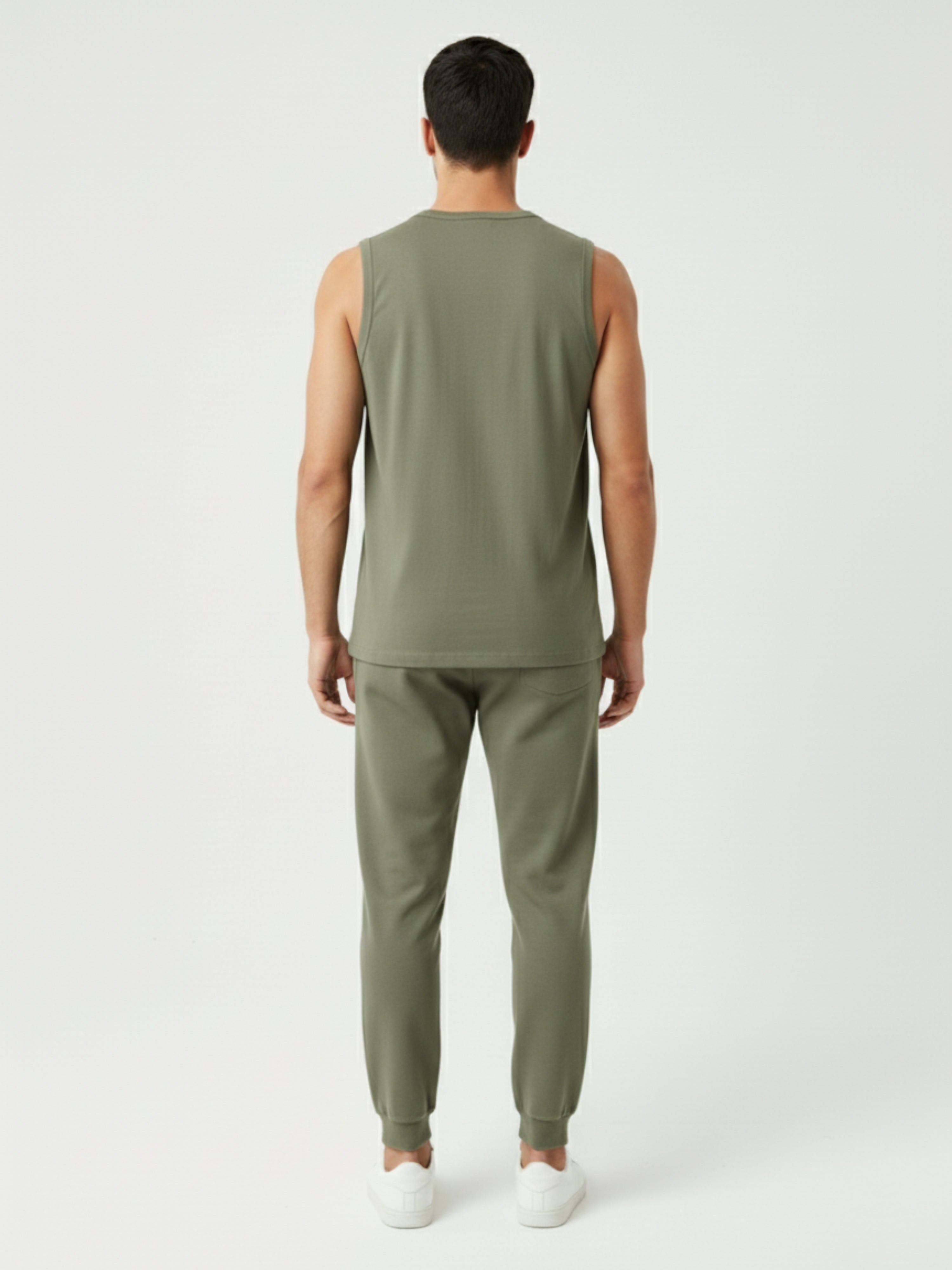 DR Olive Monochrome Sleeveless T-shirt