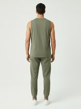 DR Olive Monochrome Sleeveless T-shirt