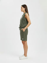 DR Olive Monochrome Sleeveless T-shirt