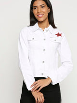 Buy Bristol White Denim Jacket for Women