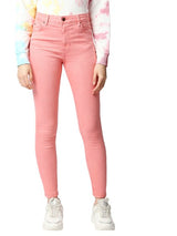 Women's High-Waist Blush Pink Skinny Jeans