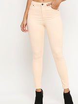 Women's High-Waist Blush Skinny Jeans