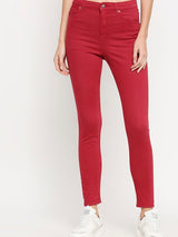 Vienna Teracotta Highwaist Skinny Jeans