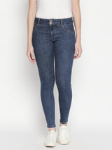 Montreal Dark Blue Push Up Jeans With Two Button