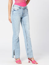 Buy Light Blue Madrid Long Flare Jeans for women at Best Price